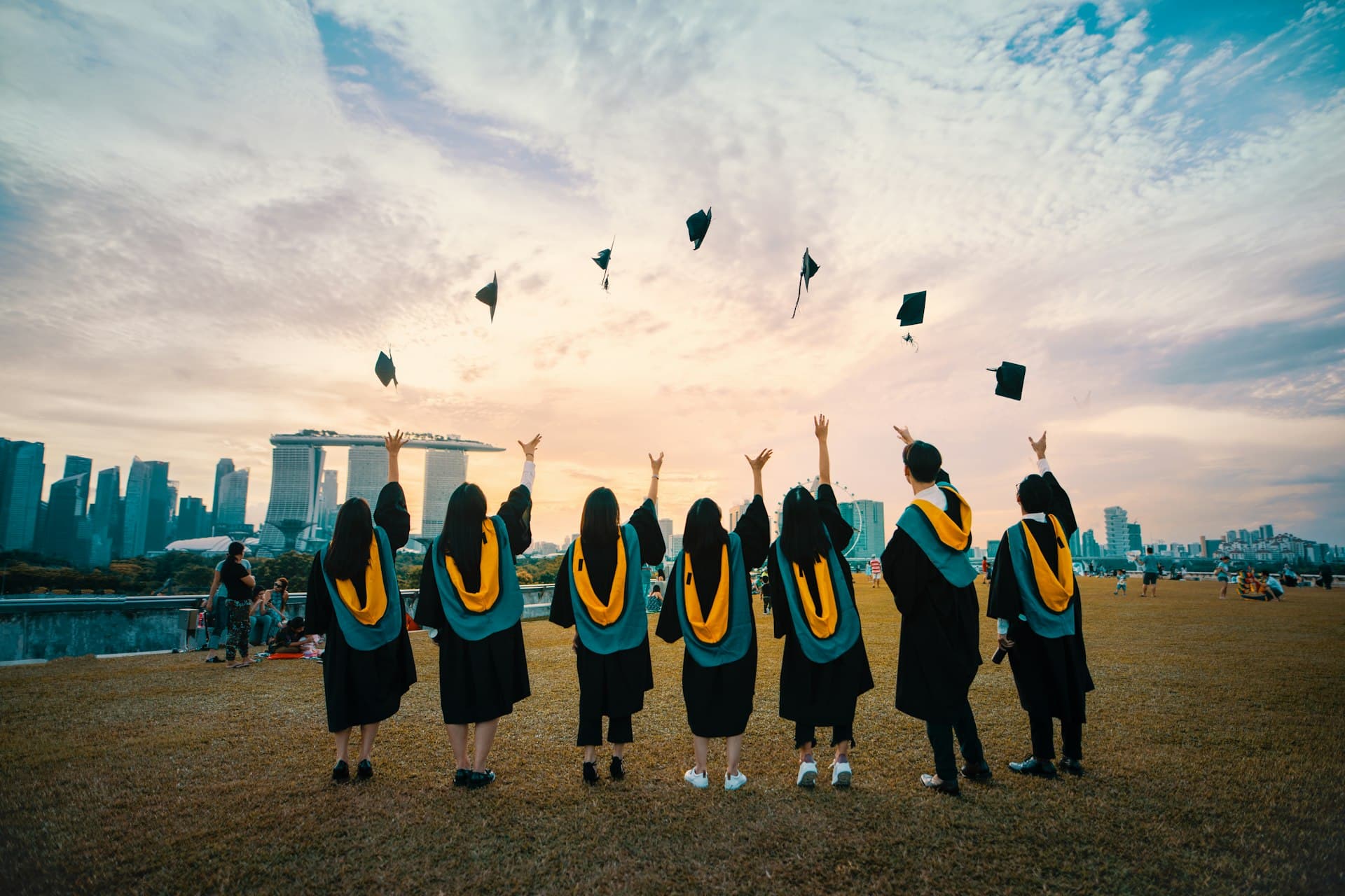 Students studying abroad